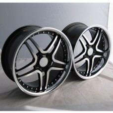 KR647R 19x8.5 19x9.5  5x112 BLACK POLISHED 